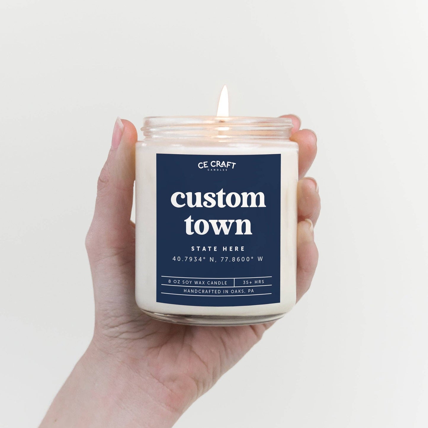 CE Craft Co - Custom Town Scented Candle - Early or Brownwood