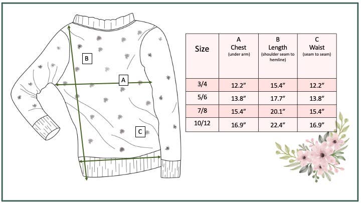 Kids Rust Pom Pom Scalloped Crew Neck Sweater