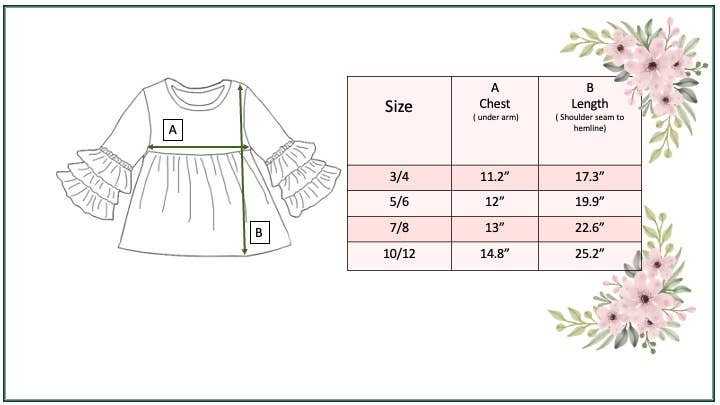 Kids Cream Ecru 3 Ruffle Sleeve Blouse Shirt