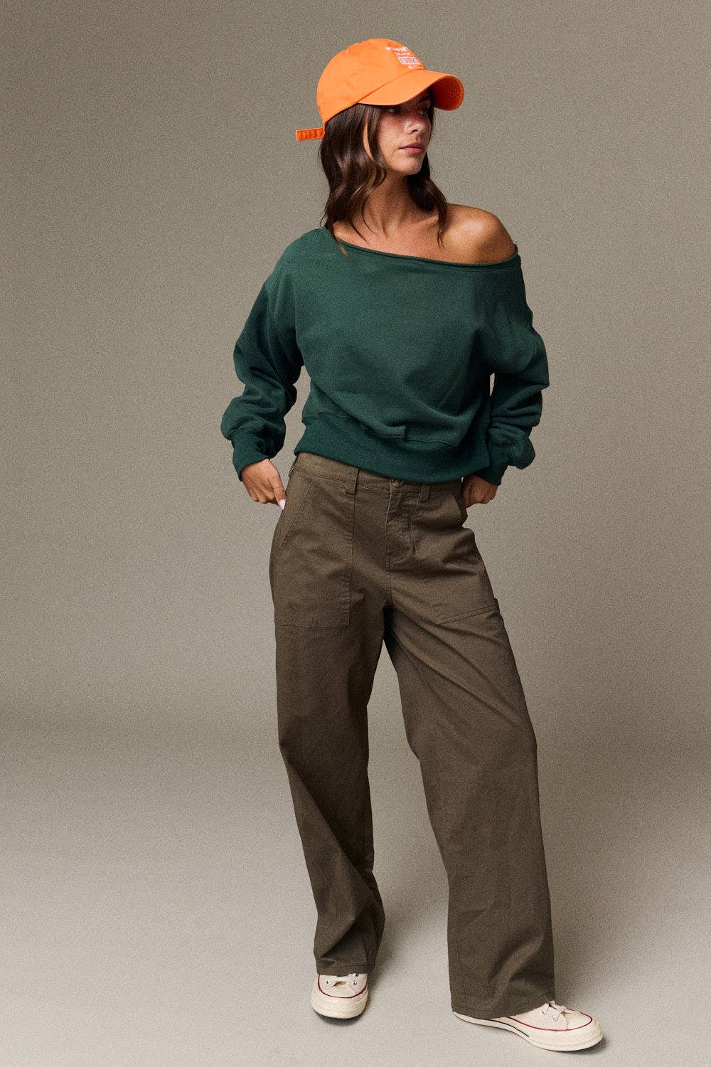 Off Shoulder Sweatshirt-TPT