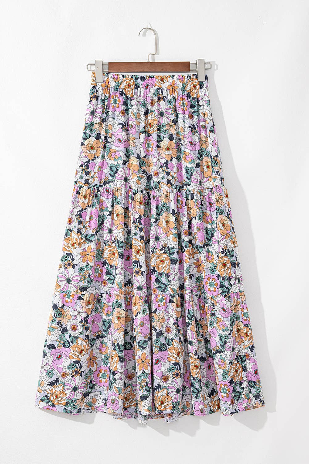 Bohemian Floral Maxi Skirt