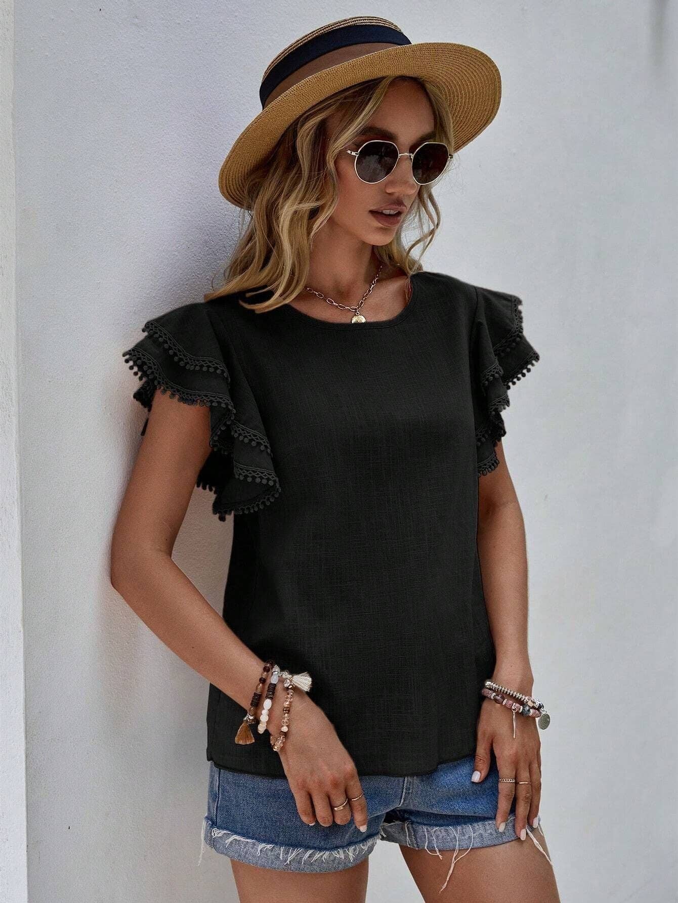 Ruffle Blouse-TPT