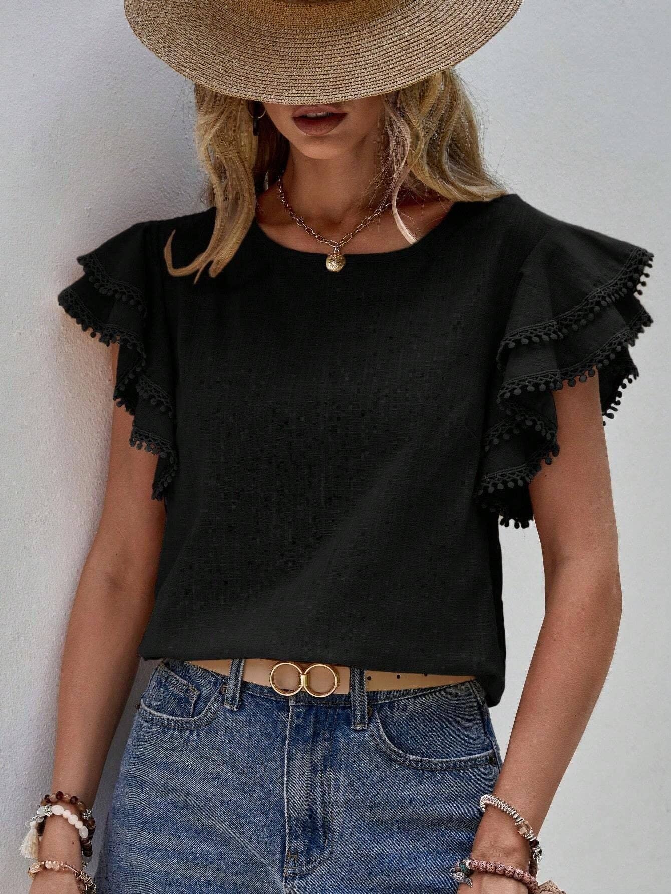 Ruffle Blouse-TPT