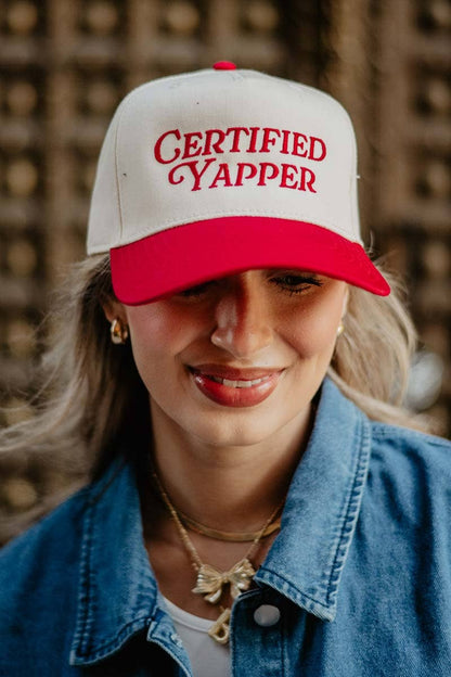 Katydid - Certified Yapper Two-Toned Vintage Hat