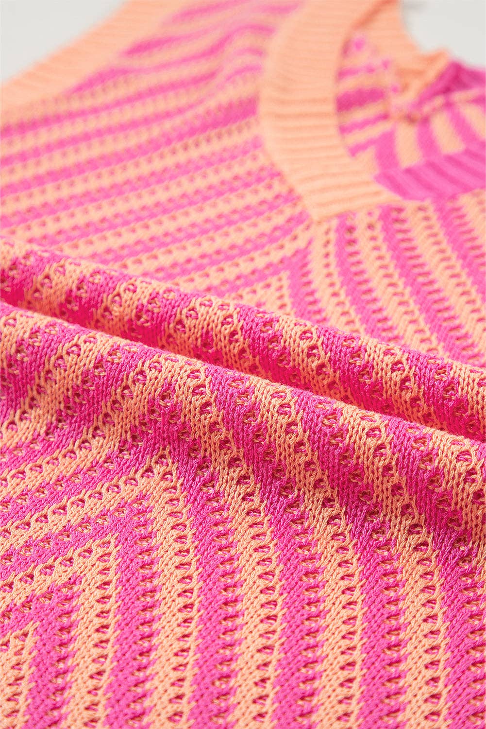 2 Tone Knit VNeck-TPT