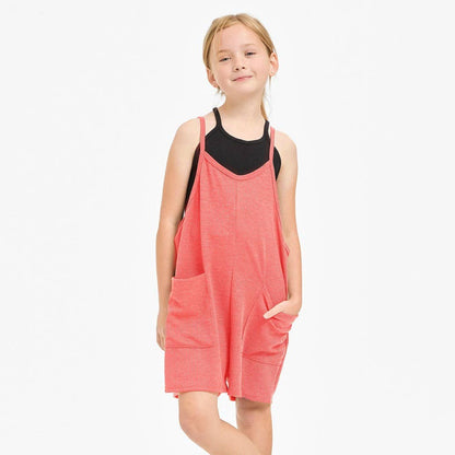 Good Girl - Two Pocket Thermo Overall Romper / Onesie