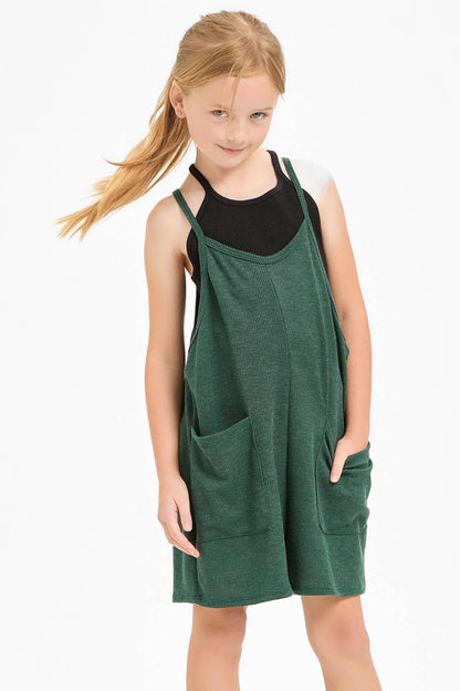 Good Girl - Two Pocket Thermo Overall Romper / Onesie