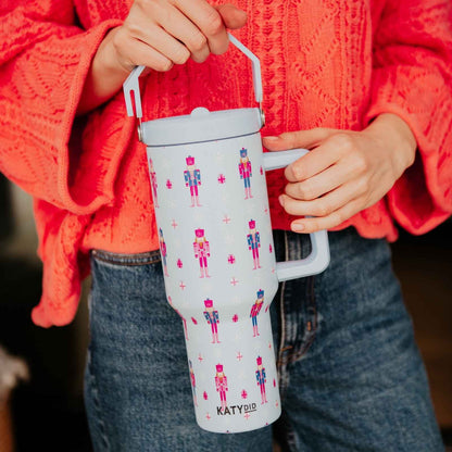 Katydid - Nutcracker Light Blue Christmas Wholesale Tumbler Cup