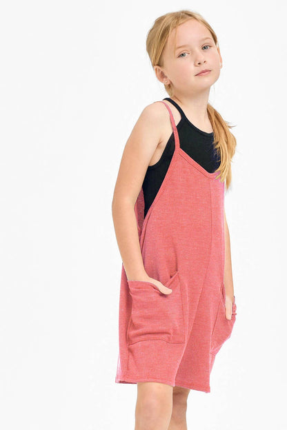 Good Girl - Two Pocket Thermo Overall Romper / Onesie
