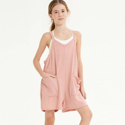 Good Girl - Two Pocket Thermo Overall Romper / Onesie