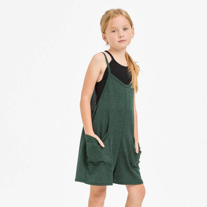 Good Girl - Two Pocket Thermo Overall Romper / Onesie