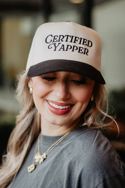Katydid - Certified Yapper Two-Toned Vintage Hat