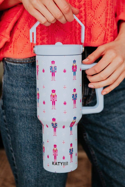 Katydid - Nutcracker Light Blue Christmas Wholesale Tumbler Cup