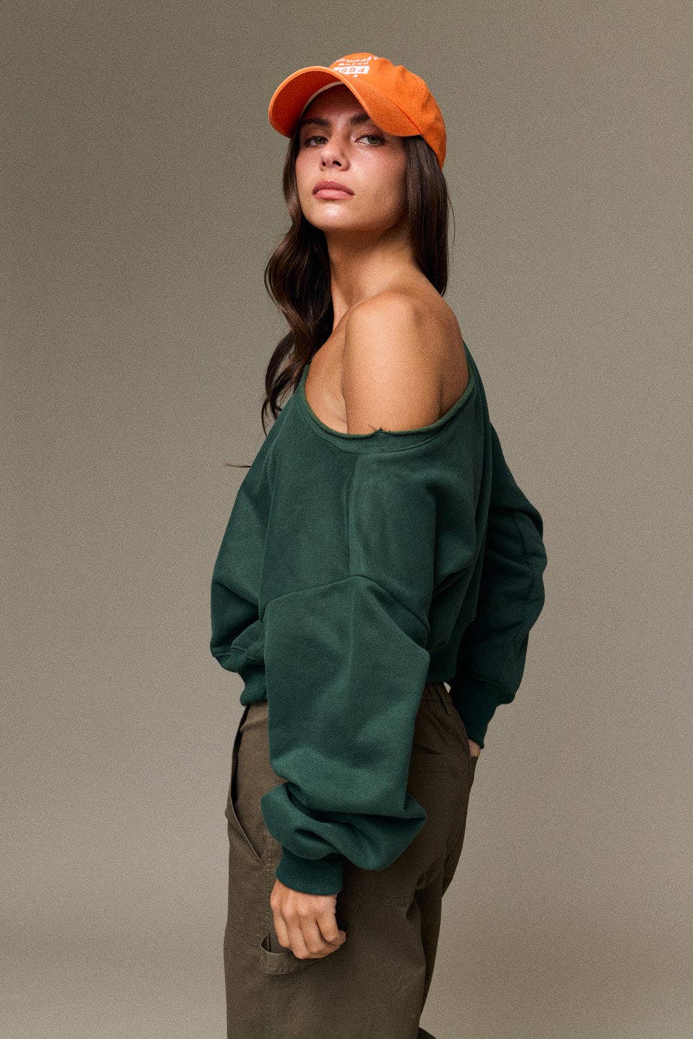 Off Shoulder Sweatshirt-TPT