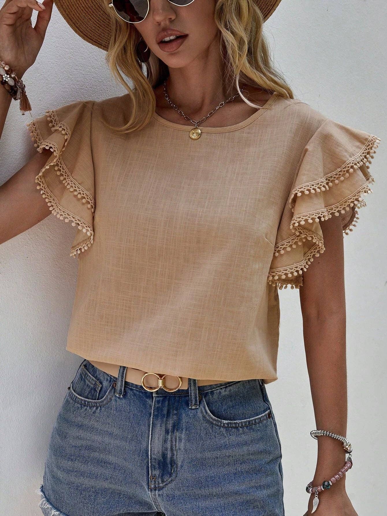 Ruffle Blouse-TPT