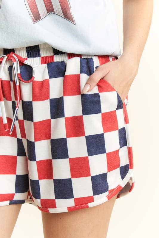 JADE BY JANE - CHECKERBOARD SHORTS