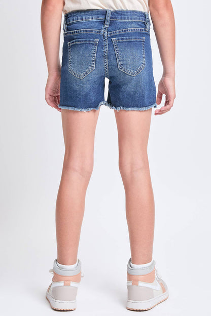 YMI - Girls Star Print Fray Hem Shorts