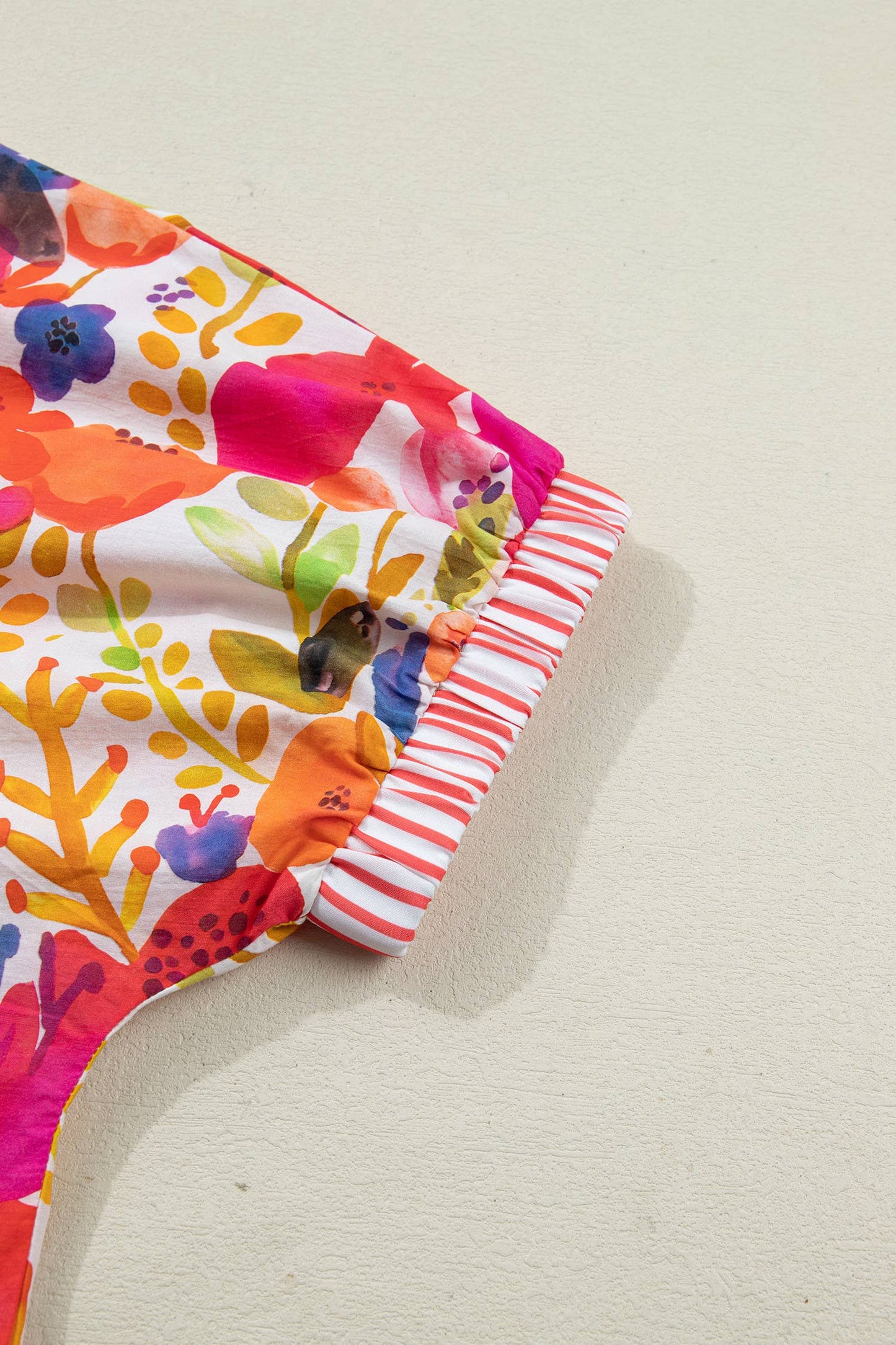 Striped Floral Blouse-TPT