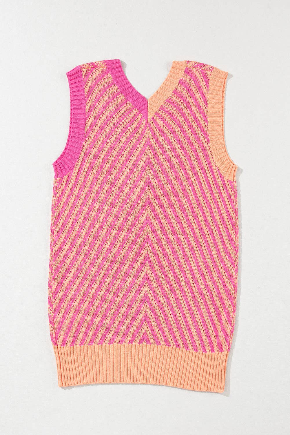 2 Tone Knit VNeck-TPT