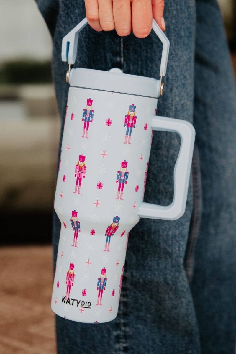 Katydid - Nutcracker Light Blue Christmas Wholesale Tumbler Cup
