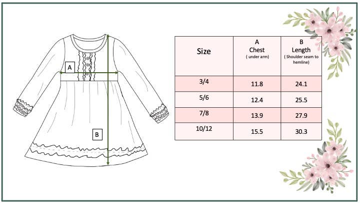 Adorable Sweetness - Kids Long Sleeve Dark Teal Ruffle Button Fall Winter Dress