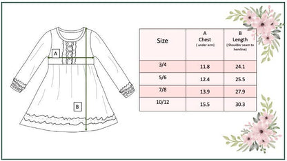 Adorable Sweetness - Kids Long Sleeve Dark Teal Ruffle Button Fall Winter Dress
