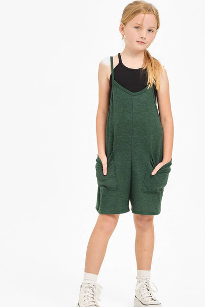 Good Girl - Two Pocket Thermo Overall Romper / Onesie
