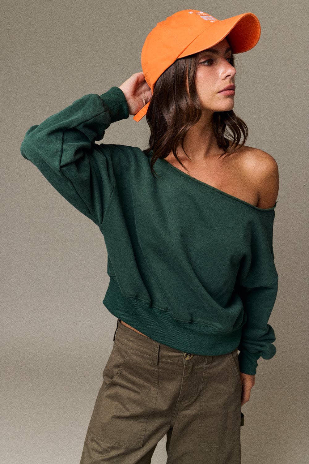 Off Shoulder Sweatshirt-TPT