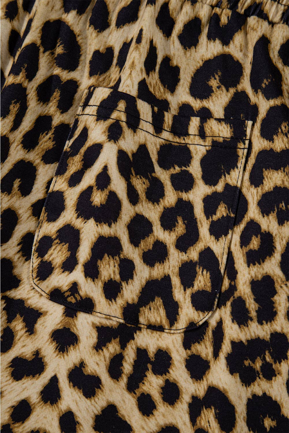 PRETTY BASH - Leopard Bow Tie Summer Pants