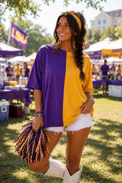 Split Game Day Tee