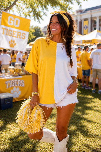 Split Game Day Tee