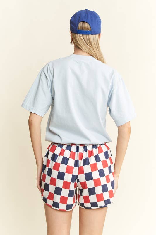 JADE BY JANE - CHECKERBOARD SHORTS