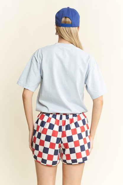 JADE BY JANE - CHECKERBOARD SHORTS