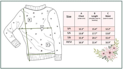 Kids Rust Pom Pom Scalloped Crew Neck Sweater