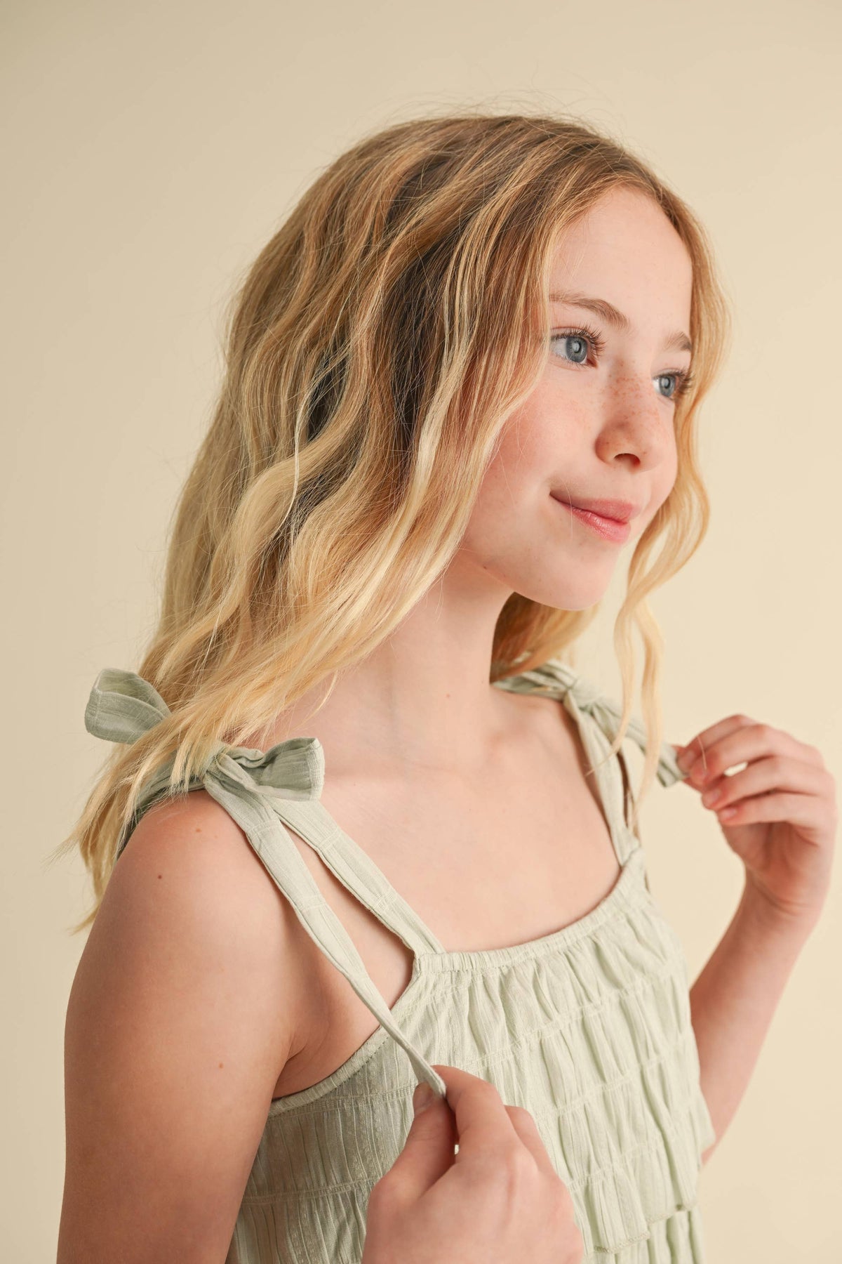 heart and arrow - TWEEN KIDS GIRLS SLEEVELESS TIERED TOP (7-14)