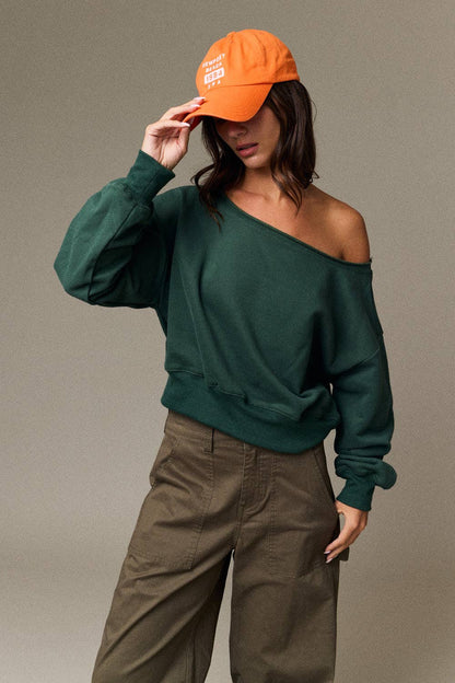 Off Shoulder Sweatshirt-TPT