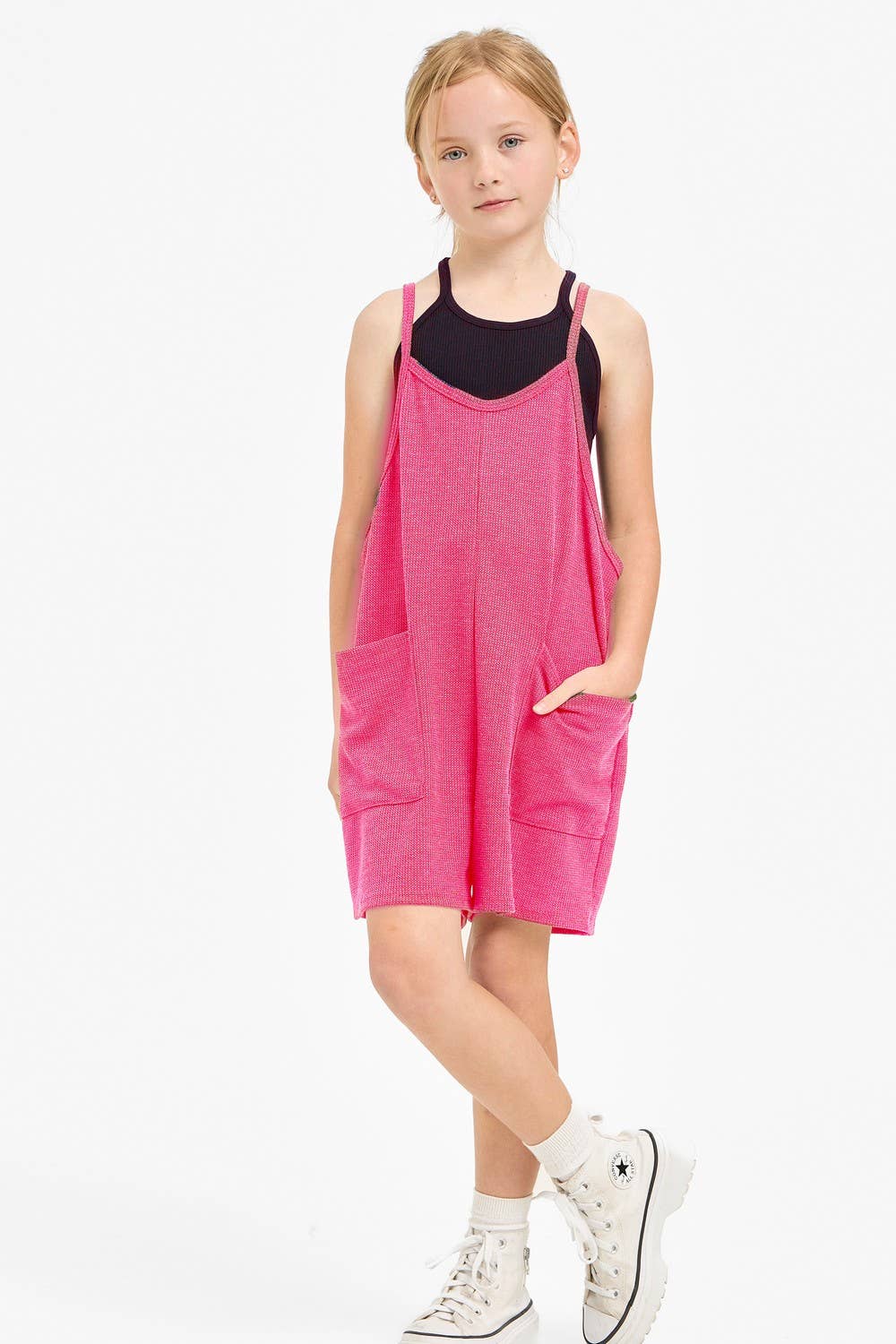 Good Girl - Two Pocket Thermo Overall Romper / Onesie