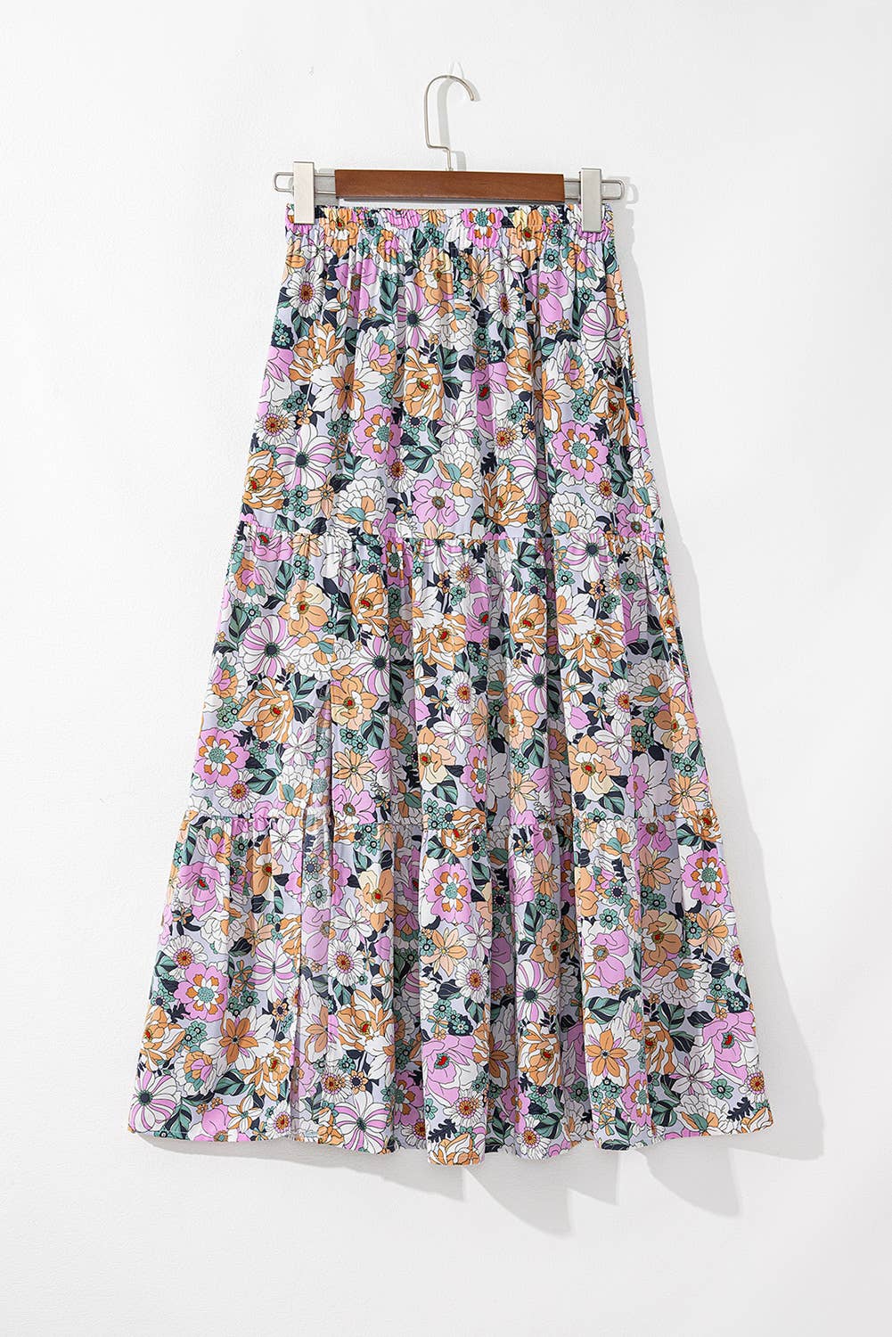 Bohemian Floral Maxi Skirt