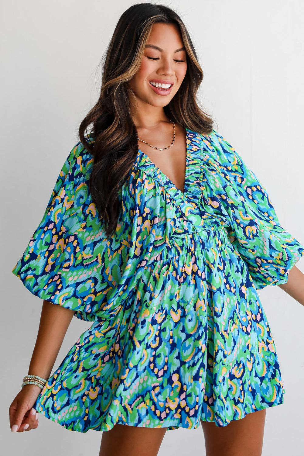 Boho Print Romper-TPT