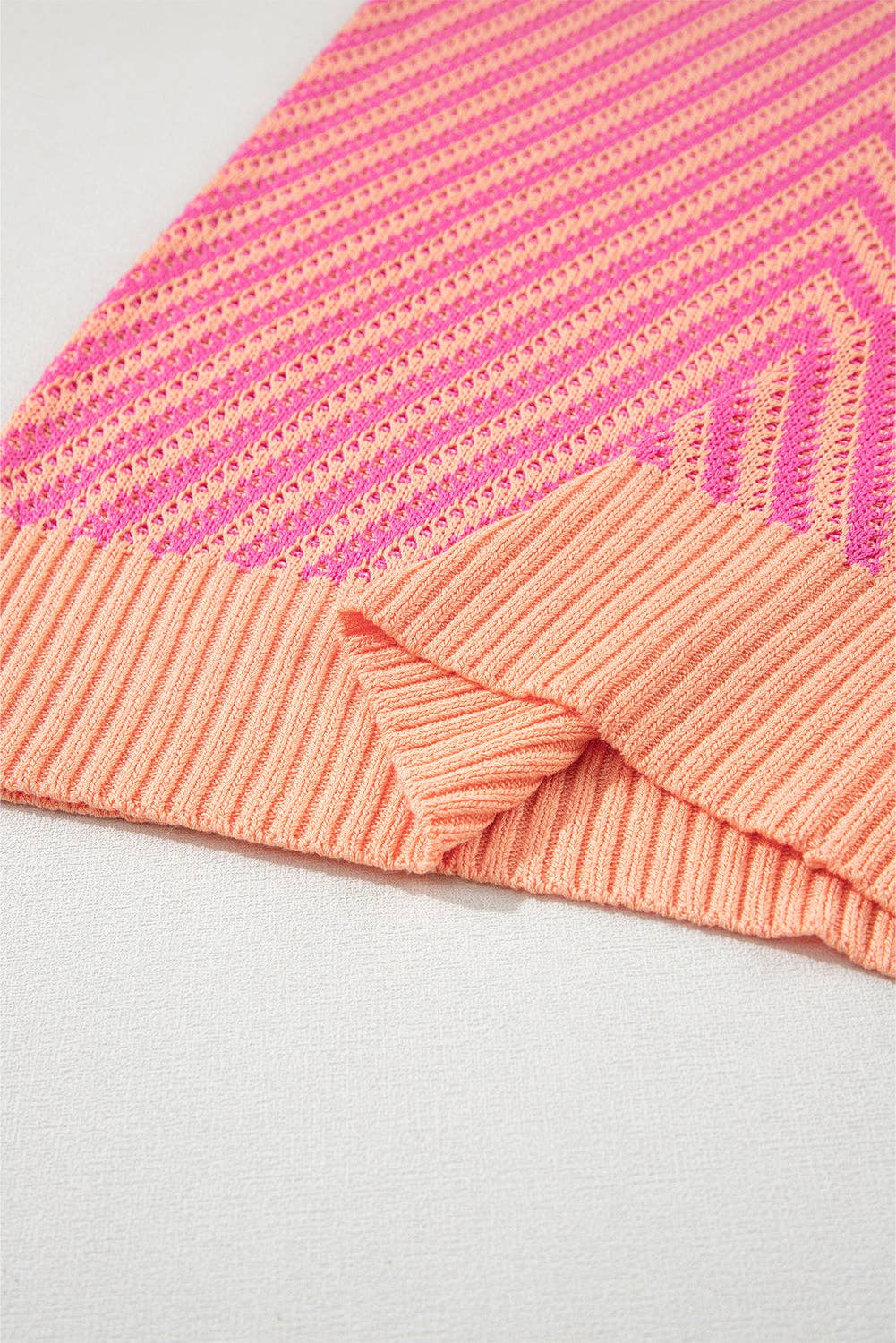 2 Tone Knit VNeck-TPT